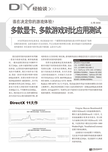 谁在决定你的游戏体验？ 多款显卡、多款游戏对比应用测试