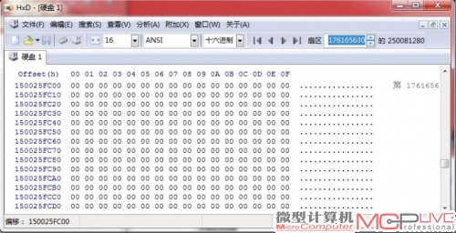 修改BIOS后格式化后对应的扇区